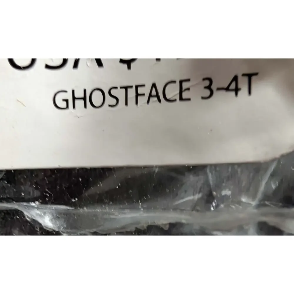 Fun World Scream Ghost Face Halloween Costume Kid Toddler Size 3-4T